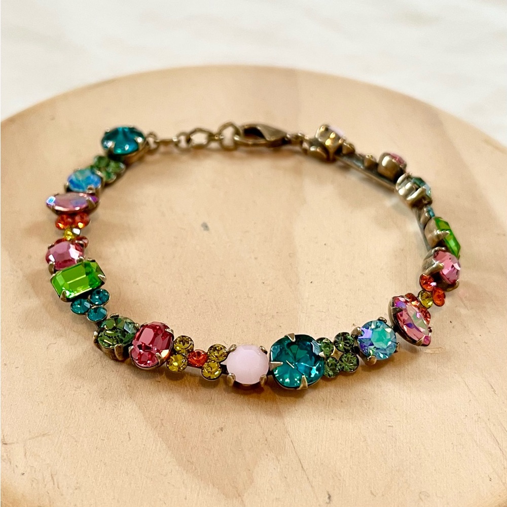 Sorrelli Crystal Bracelet - Multicolor Gemstones